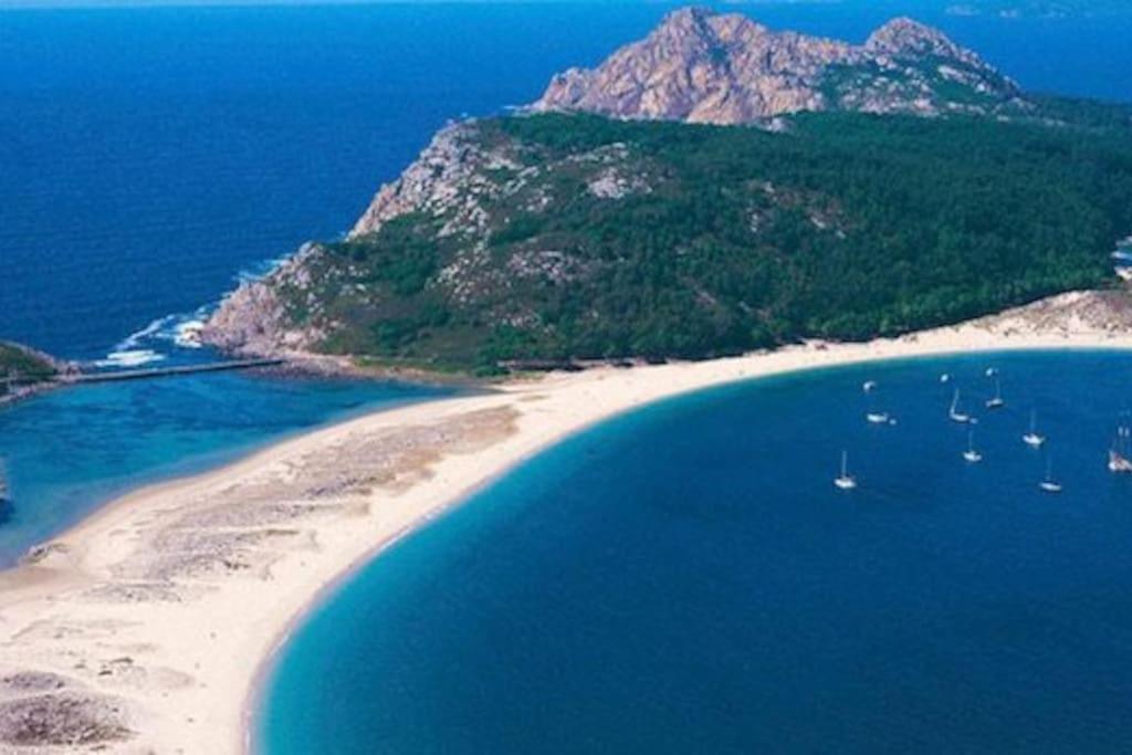 Ideal En Primeira Linea De Playa By Cabana Rentals Cangas do Morrazo Dış mekan fotoğraf